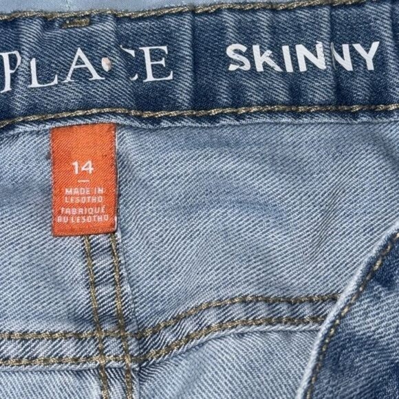 Childrens Place Skinny Jeans Size 14 Blue Denim - Picture 3 of 11